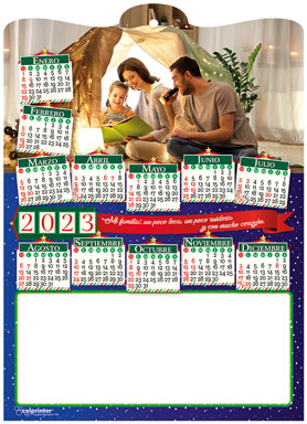 Tarjeta calendario